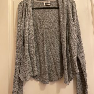 Gray long sleeve thin sweater Girls 10-12
